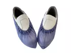 Couvre-chaussures jetable bleu 130 µm PVC 38 x 16 cm