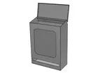 Stainless steel dispenser with viewing window for disposable hairnets