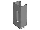 Handschoendispenser RVS horizontaal voor 1 dispenserdoos
