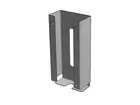 Horizontal stainless steel dispenser for veterinary gloves