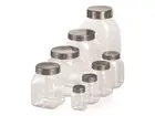 Sample jar wide neck PVC with screw cap 300 ml transparent