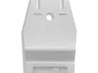 White plastic knife holder for 2-3 knives