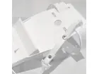 Porte-couteaux en plastique blanc pour 2 à 3 couteaux, avec sangle.