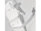 Belt with buckle for plastic knife holders, white