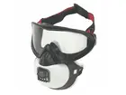 JSP Filterspec PRO dust mask and FFP3 safety glasses with exhalation valve