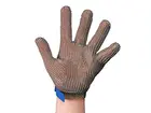 Stahlnetz Protec metalen handschoen RVS snijbestendig rood maat M