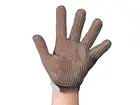 Stahlnetz Protec metalen handschoen RVS snijbestendig rood maat M