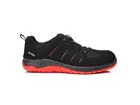 Chaussure de sécurité basse Elten Maddox noire et rouge, fermeture BOA, S3 SRC ESD, pointure 35