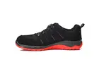 Chaussure de sécurité basse Elten Maddox noire et rouge, fermeture BOA, S3 SRC ESD, pointure 35