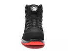 Chaussures Elten Maddox BOA noires et rouges mi-hautes S3, pointure 44