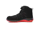 Chaussures Elten Maddox BOA noires et rouges mi-hautes S3, pointure 44