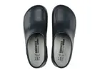 Sabot Alpro Birkenstock S2, talon fermé et embout en acier, bleu, pointure 37