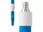 Perche télescopique en aluminium Vikan 2973Q4 avec système de débit d'eau, 1600-2780 mm, rouge