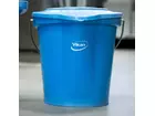 Seau Vikan 56883 avec poignée en acier inoxydable, 6 litres, bleu