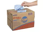 Kimberly-Clark WypAll X60 8370 polishing cloths Brag Box 426x317 mm blue