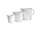 Gobelet doseur en plastique blanc de 1 litre