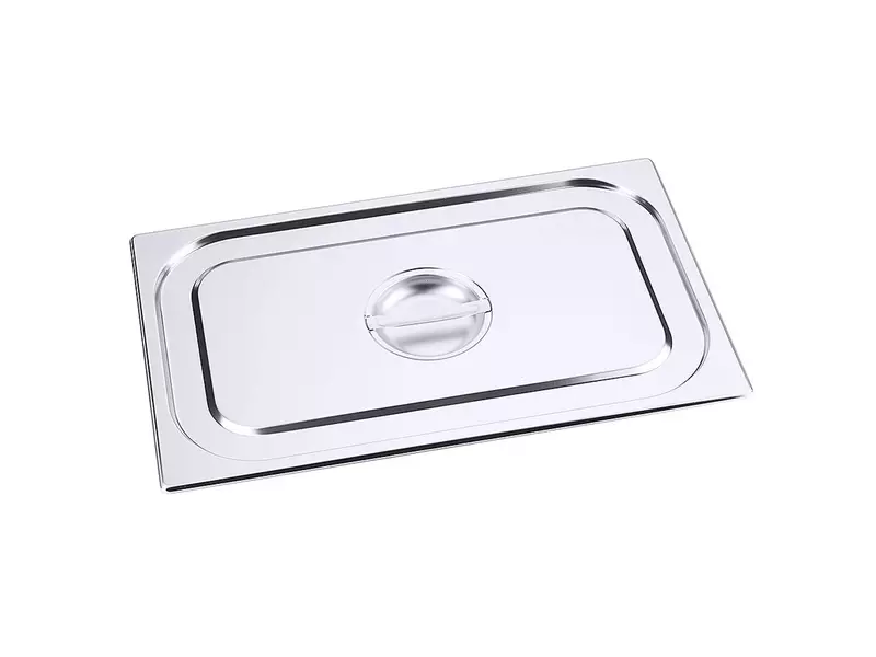 Lid with handle for 18/10 stainless steel gastronorm container, size 1/1