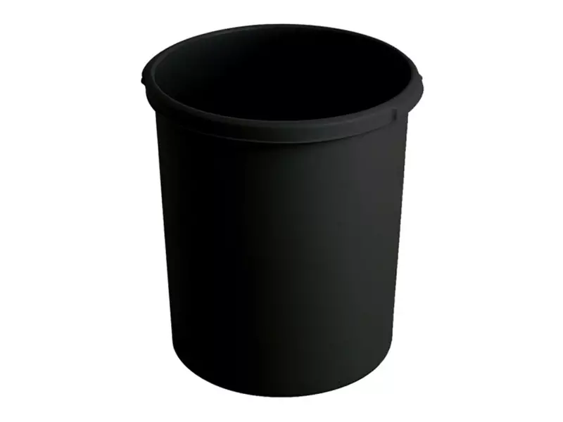 Round plastic paper bin Ø375x410 mm 30 liters black