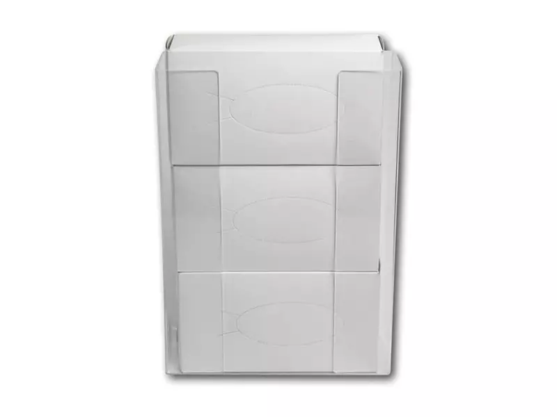 Acrylic glove dispenser for 3 dispenser boxes