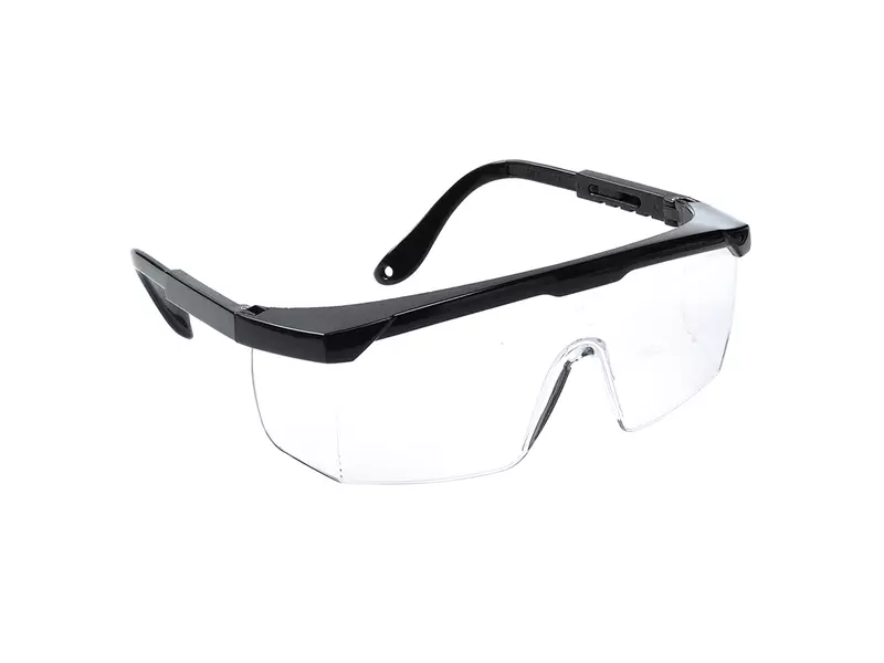 Portwest PW33CLR safety glasses polycarbonate clear black