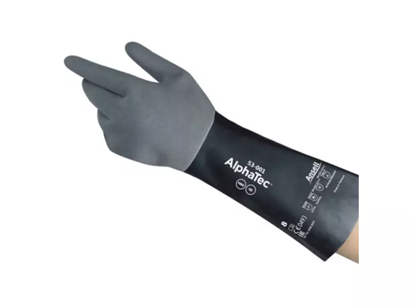 Ansell AlphaTec 53-001 neporene/nitrile chemical-resistant glove size 9