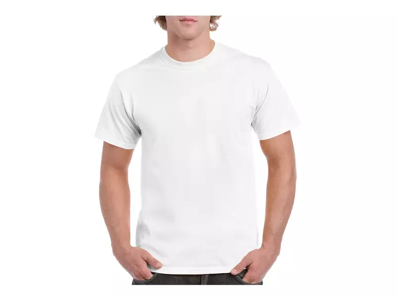 Gildan 5000 t-shirt wit maat 2XL