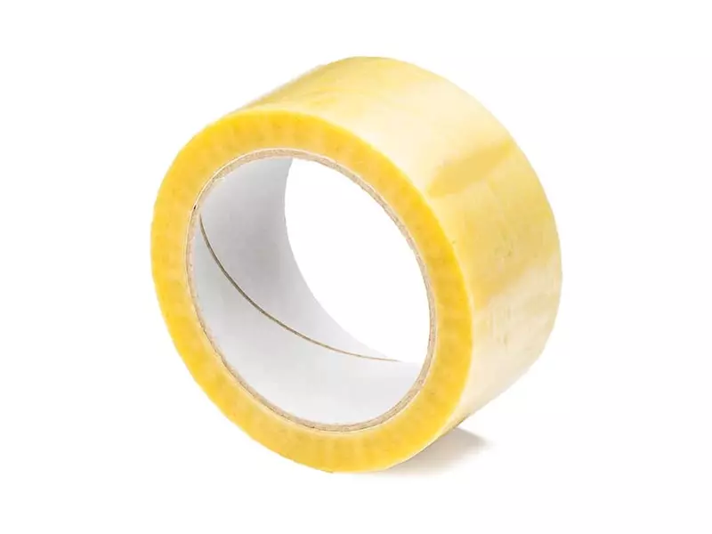 Tape PVC 50 mm x 66 meter geel