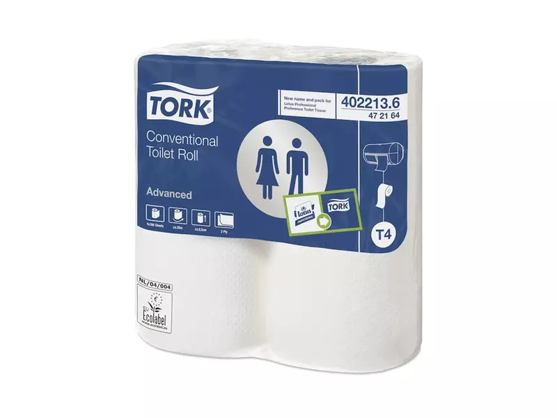 Tork Traditioneel toiletpapier 2-laags Advanced T4 wit