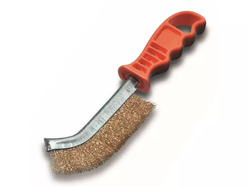 Steel wire brush brass wire orange