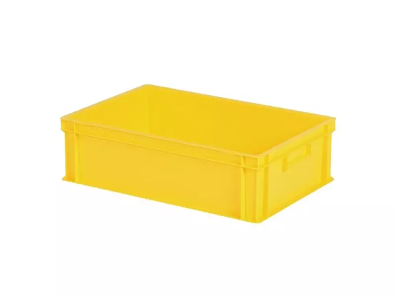 Stacking box Euronorm 600x400x175 mm 33 liters yellow