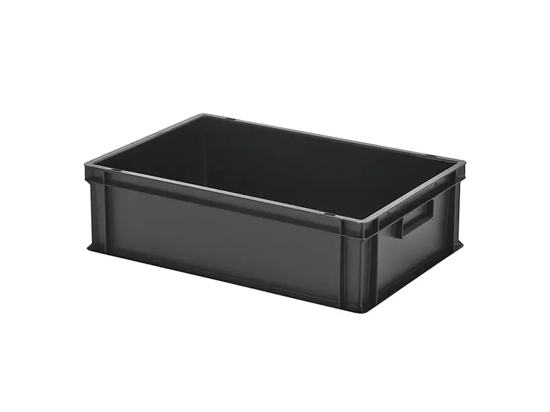 Stacking container Euronorm 600x400x175 mm 33 l black