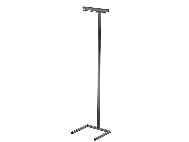 Floor-standing stainless steel work materials suspension system 1900 mm
