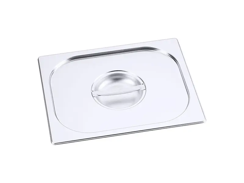 Lid with handle for 18/10 stainless steel gastronorm container, size 1/2"