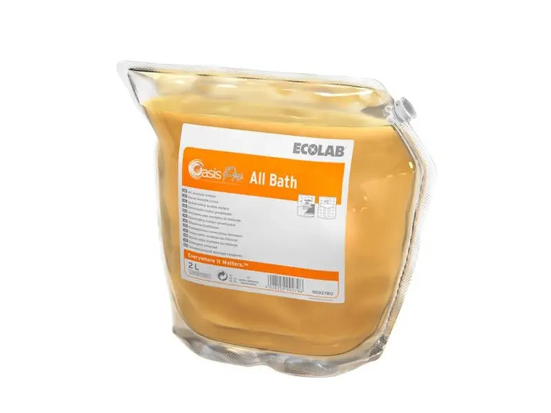 Ecolab Oasis Pro All Bath alkaline sanitary cleaner 2x2 liters