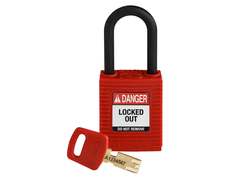 Brady 150342 SafeKey Nylon veiligheidsslot Danger Locked Out rood 6 stuks