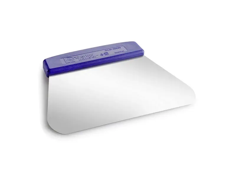 Deegschraper RVS 14,5x19,5 cm blauw