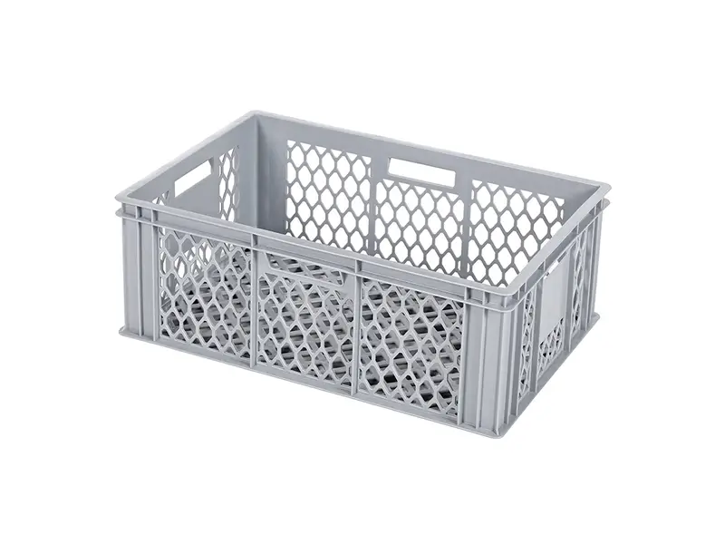 Caisse empilable Euronorm R122 600 x 400 x 224 mm 43,9 litres grise