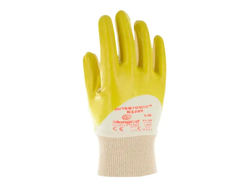 Ansell Nitrotough N230Y nitrile mechanical protection glove size 9