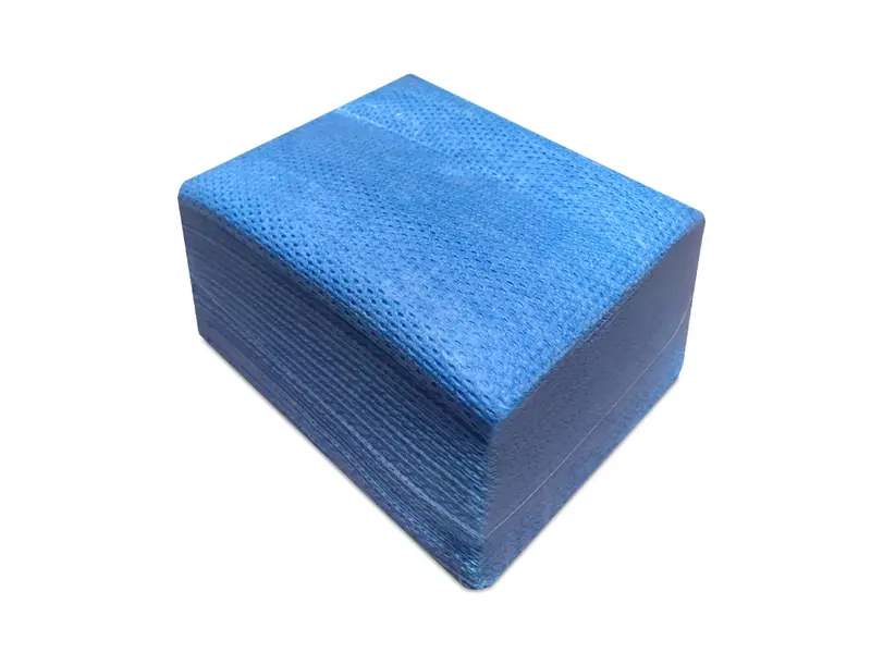 Lingettes nettoyantes FMCP Mega Wipe non tissées 48 x 38 cm jaunes