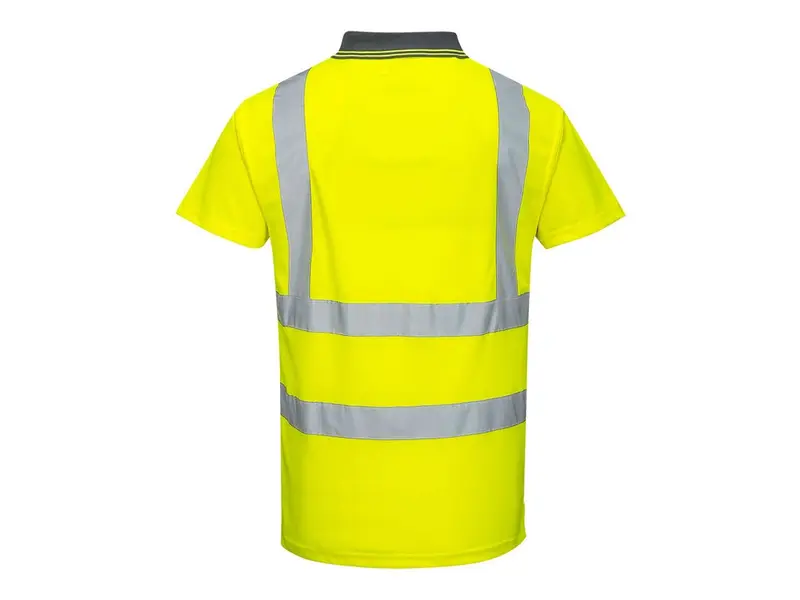 Polo à manches courtes Portwest S477 jaune fluo haute visibilité, taille M