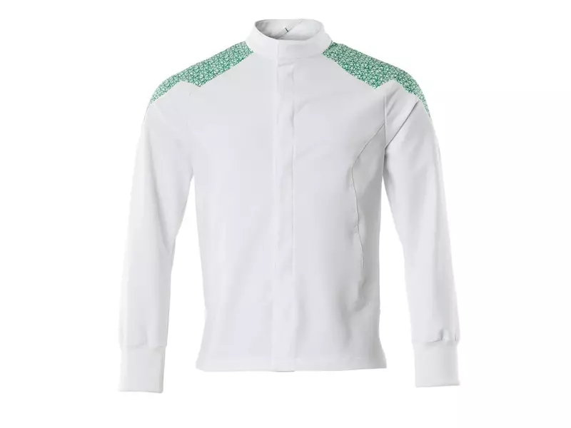 Veste alimentaire Mascot Food & Care 20054-511-06303 blanche/vert vif, taille L