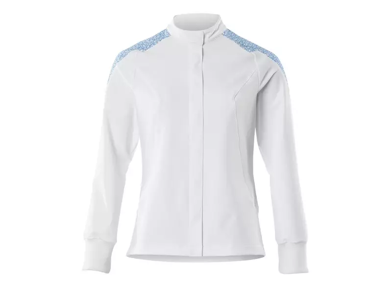 Mascot Food & Care 20064-511-0691 food jacket women's white/bright blue size 5XL