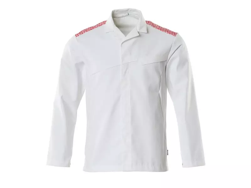 Veste alimentaire Mascot Food & Care 20254-442-06202 blanche/rouge signal taille 2XL