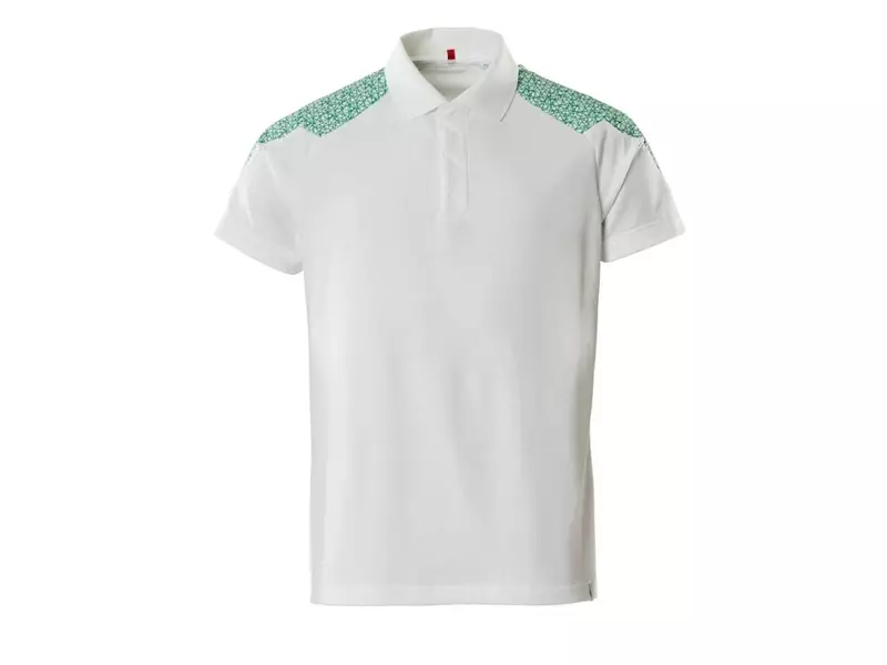 Mascot Food & Care 20083-933-06333 poloshirt wit/helder groen maat 2XL
