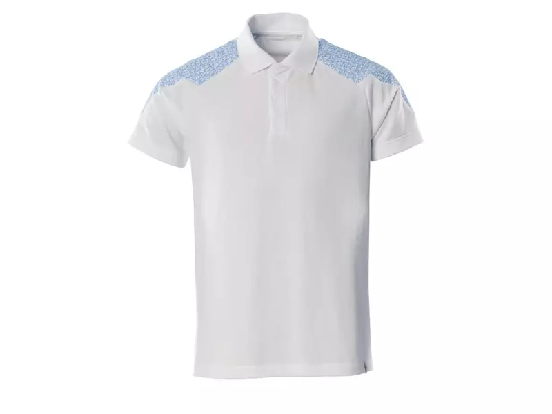 Mascot Food & Care 20083-933-0691 polo shirt white/bright blue size 2XL