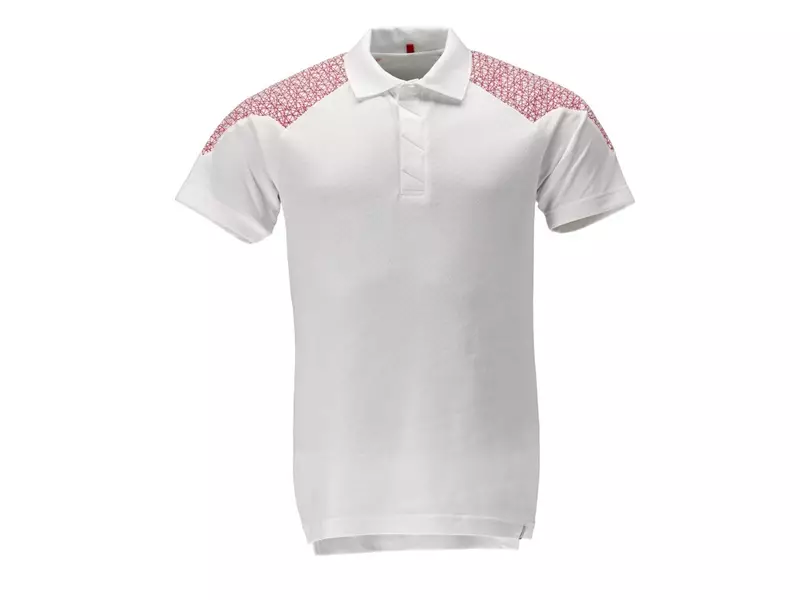 Mascot Food & Care 20083-933-06202 poloshirt wit/signaalrood maat 4XL