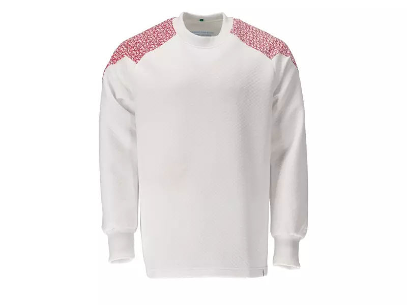 Mascot Food & Care 20084-932-06202 sweatshirt wit/signaalrood maat 2XL