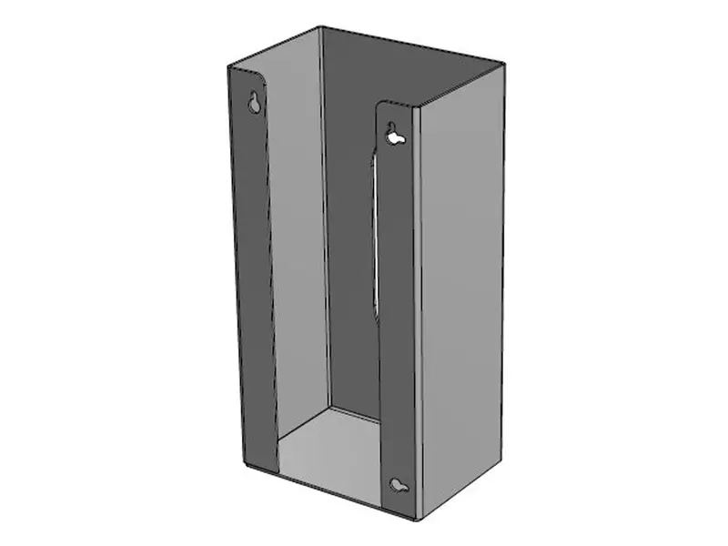 Handschoendispenser horizontaal RVS voor 1 dispenserdoos Ansell 92-600