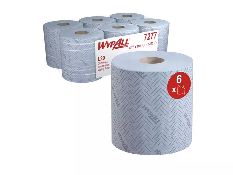 Kimberly-Clark Wypall L20 7277 polishing roll midi 2-ply 38x19.5 cm blue