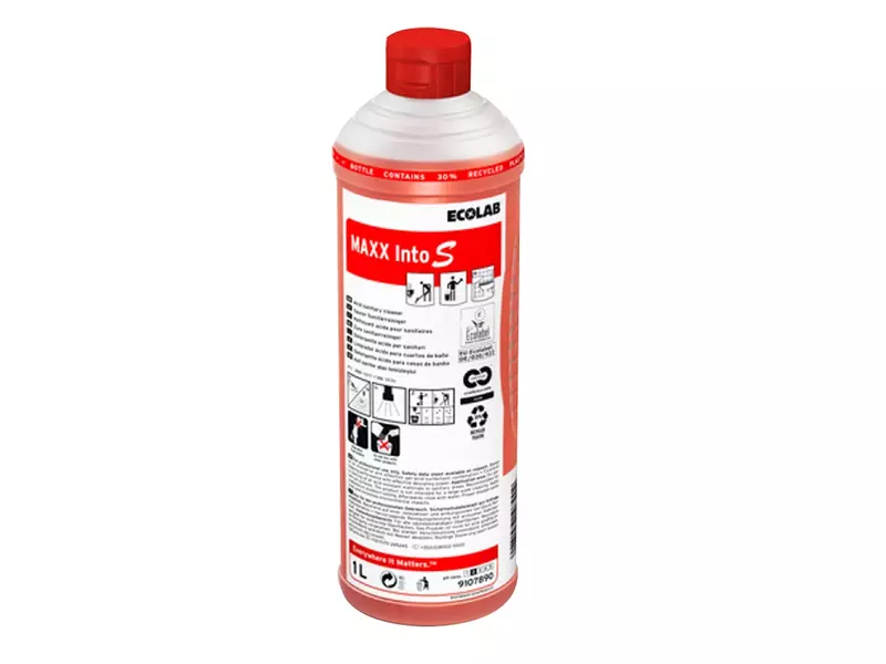 Ecolab Maxx Into S acidic sanitary cleaner highly concentrated 1 liter